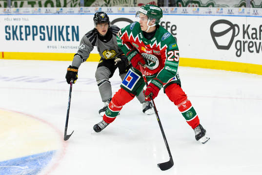 Frölundas Pontus Johansson och Brynäs Tom Hedberg