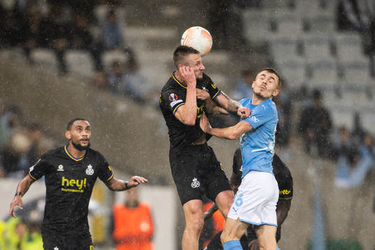 Siebe Van Der Heyden of Union SG and Patriot Sejdiu of