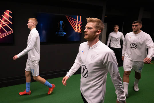 Hugo Larsson, Isaac Kiese Thelin and Matěj Chalus of