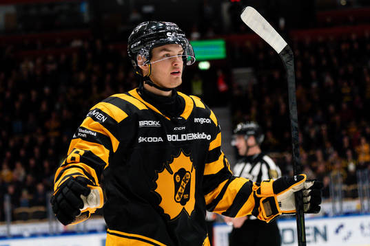 Skellefteås Simon Robertsson  jublar