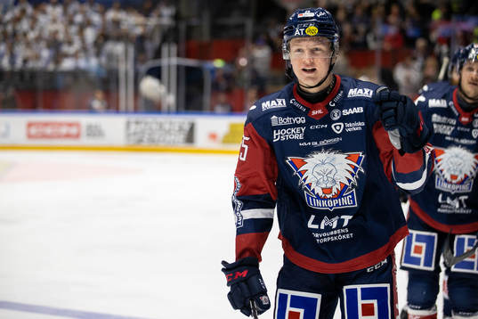 Linköpings Filip Bystedt jublar