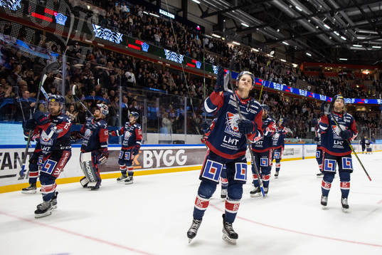 Linköpings spelare jublar