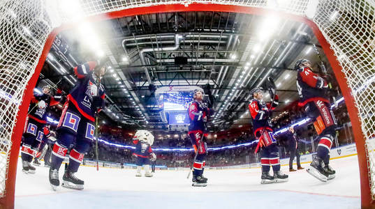 Linköpings spelare jublar