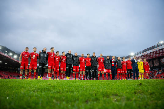 Niklas Castro, Ole Didrik Blomberg, goalkeeper Markus Olsen