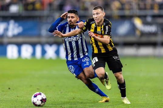 Häckens Kristoffer Lund Hansen och IFK Göteborgs Hosam