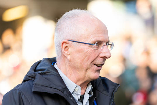 Sven-Göran Eriksson innan fotbollsmatchen i Allsvenskan mellan IFK Göteborg och Häcken den 30 oktober 2022 i Göteborg. 