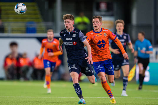 Max Normann Williamsen of Kristiansund and Simen Bolkan Nordli of Aalesund