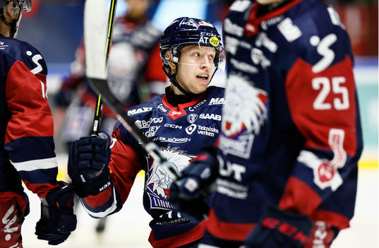 Linköpings Vilmos Gallo jublar