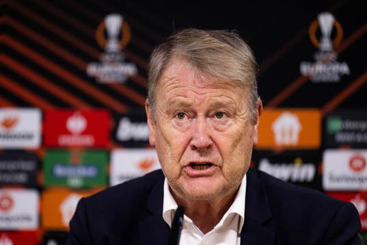 Head coach Åge Hareide of Malmö FF