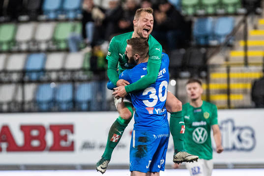 Jönköpings Södras Sebastian Crona och Alexander Nilsson