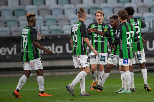 GAIS spelare jublar