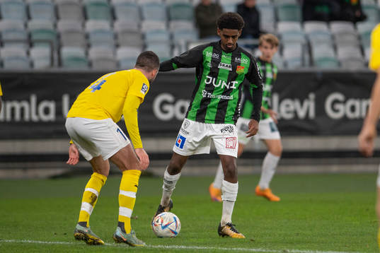 IFK Malmös Oscar Erlandsson och GAIS Harun Ibrahim