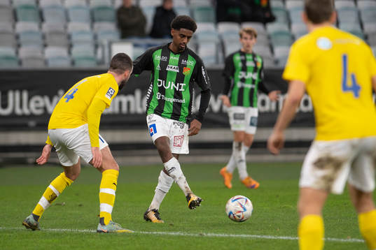 IFK Malmös Oscar Erlandsson och GAIS Harun Ibrahim