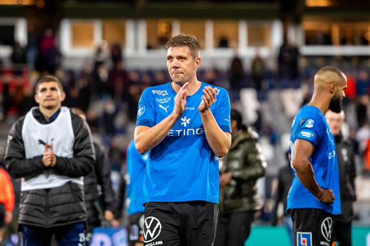 Halmstads Mikael Boman jublar