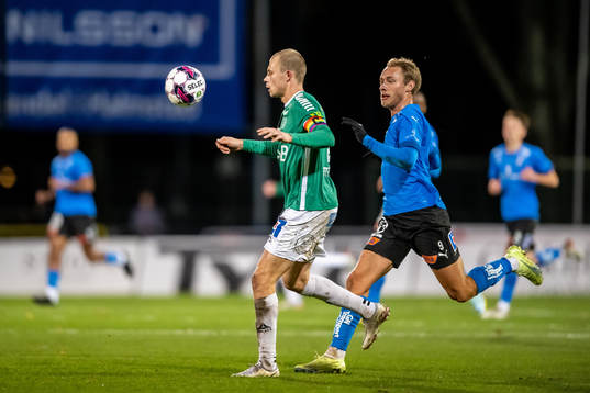 Brages Alexander Zetterström  och Halmstads Villiam Dahlström