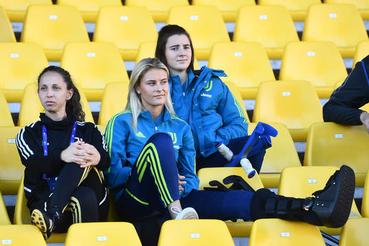 Amanda Nilden of Juventus ahead of the Super cup match between Juventus and Roma on November 5, 2022 in Parma. 