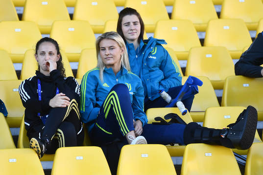 Amanda Nilden of Juventus ahead of the Super cup match between Juventus and Roma on November 5, 2022 in Parma. 