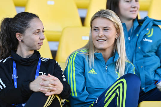 Amanda Nilden of Juventus ahead of the Super cup match between Juventus and Roma on November 5, 2022 in Parma. 