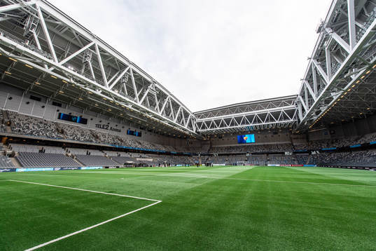 Interiör vy över Tele2 Arena