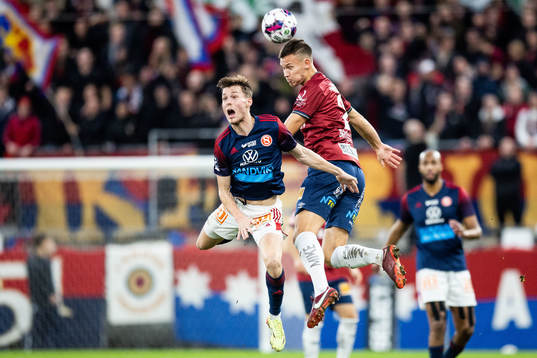 Sandvikens IFs Daniel Söderberg och Örgrytes Arvid