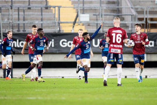 Sandvikens IFs John Junior Igbarumah jublar