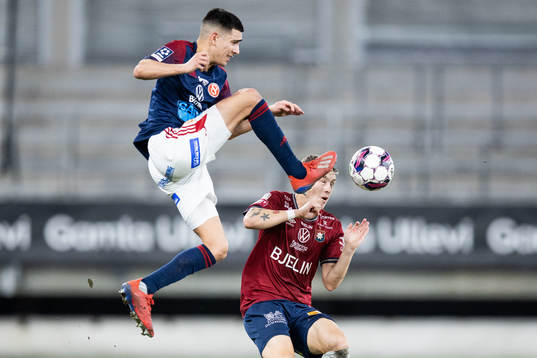 Sandvikens IFs Danilo Al-Saed och Örgrytes Anton Andreasson
