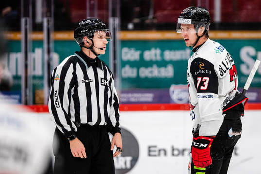 Malmö Redhawks Adam Ollas Mattsson reagerar på domslut