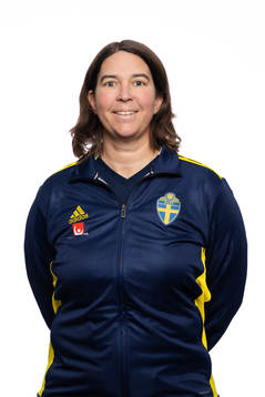 Karin Breding, målvaktsinstruktör, poserar för ett porträtt