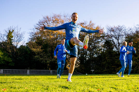 Marius Lode of the Norwegian national football team