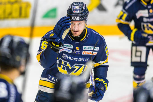 HV71s Fredrik Forsberg jublar