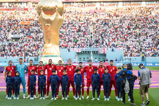 Players of Iran choose not to sing
