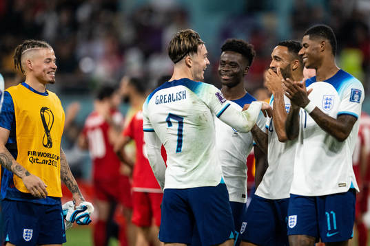 Jack Grealish, Bukayo Saka, Callum Wilson and Marcus