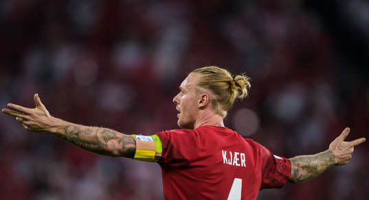Simon Kjær of Denmark
