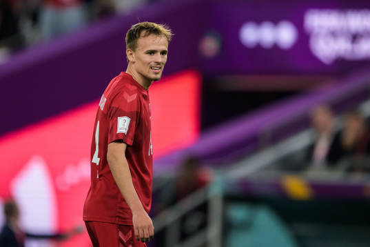 Mikkel Damsgaard of Denmark