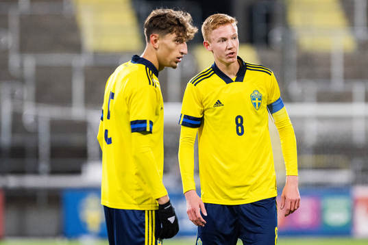 Sveriges Jonas Rouhi och Hugo Larsson
