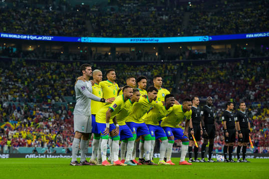The starting eleven of Brazil