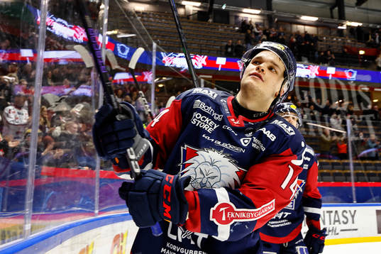 Linköpings Arvid Costmar jublar