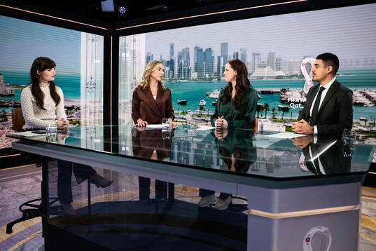 Vicki Blommé, Frida Nordstrand, Lotta Schelin och Siavoush Fallahi