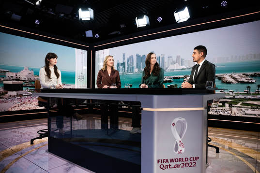 Vicki Blommé, Frida Nordstrand, Lotta Schelin och Siavoush Fallahi
