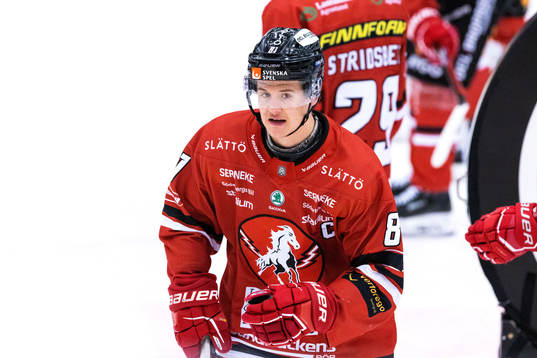 Vita Hästens Eric Borg på uppvärmingen