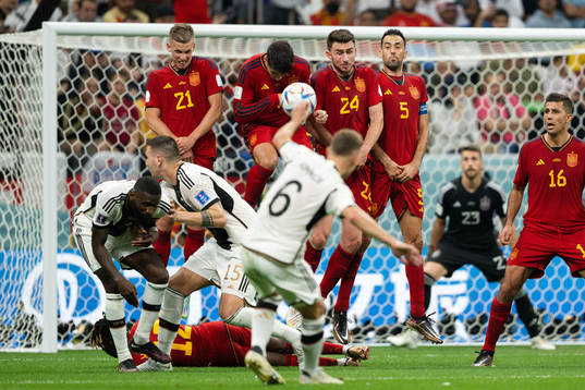 Dani Olmo, Alvaro Morata, Aymeric Laporte, Sergio Busquets