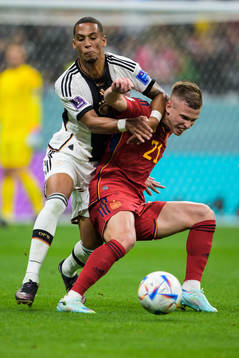 Thilo Kehrer of Germany and Dani Olmo of Spain