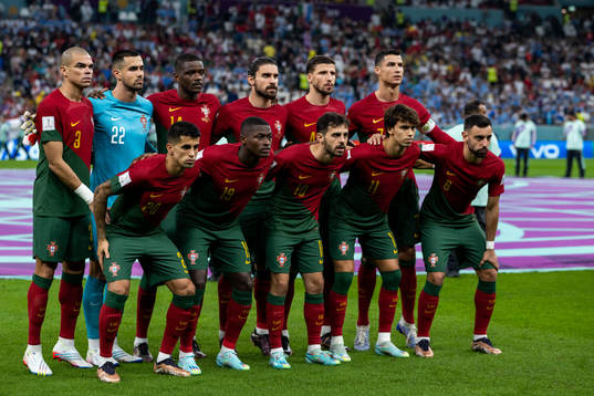 The starting eleven of Portugal