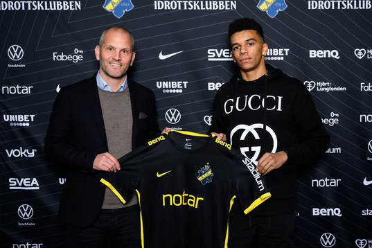 s klubbdirektör Manuel Lindberg och Rui Modesto