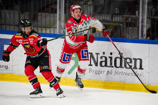 Luleås Einar Emanuelsson och Frölundas Max Friberg