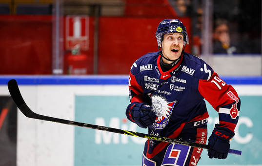 Linköpings Patrick Russell jublar