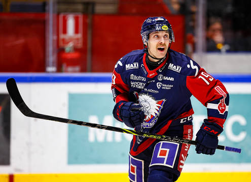 Linköpings Patrick Russell jublar