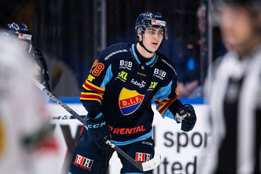 Djurgårdens Liam Öhgren jublar