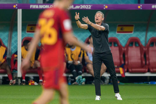 head coach Luis Enrique of Spain