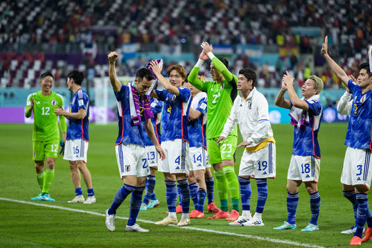 Maya Yoshida of Japan celebrates